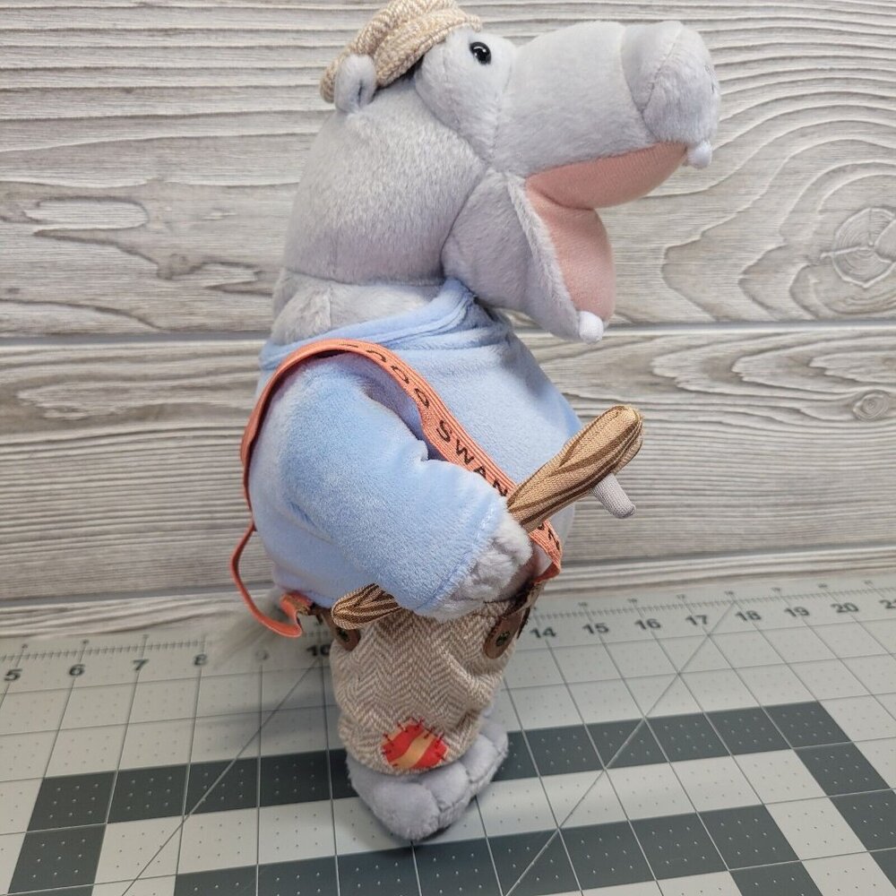 Hippopotamus Heavy Hippo Swanson Collectables Plush‎ Animal Doll Suspenders 2009